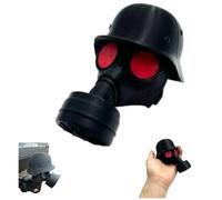 Cover Cap for Trailer Coupling, Funny Gas Mask Helmet Trailer Hitch Ball Cover, water proof Tow Bar Ball Cover for Car Deco (Red)