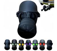 Cover Cap for Trailer Coupling, Heavy Duty Cap, Weatherproof Locking Clip, Gas Mask Helmet Trailer Hitch Cover, Car Decoration Accessories for Drawbar Hitch (Grey)