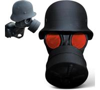 Cover Cap for Trailer Coupling,Helmet Gas Mask Trailers Ball Covers Fun Gas Mask Helmet Trailers Hitch Covers Trailer Coupling Protective Cap for Drawbar Hitch (Red)