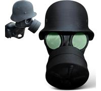 Cover Cap for Trailer Coupling,Helmet Gas Mask Trailers Ball Covers Fun Gas Mask Helmet Trailers Hitch Covers Trailer Coupling Protective Cap for Drawbar Hitch (Olive Green)
