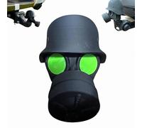 Cover Cap for Trailer Coupling, Trailer Coupling Protective Cap, Fun Gas Mask Helmet Trailers Hitch Covers, Car Decoration Accessories for Drawbar Hitch (Green)