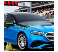 Cover Car Windscreen with 6 Magnets and 4 Tie Down Straps, Winter Protection Car Windscreen for the Against Snow, Ice, Frost for SUV, Truck and Car, Green