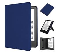 Cover Case for 6" eBook Readers, TOKILO Lightweight Premium PU Leather Sleeve Case with Auto Sleep Wake Hand Strap Foldable Stand, Un Compatible with iPad/Sony 6inch e-Reader, Navy Blue