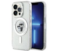 Cover Case iPhone 15 Pro Karl Lagerfeld MagSafe Cat Glitter Transparent