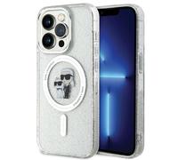 KarlLagerfeld Karl & Choupette Glitter with MagSafe for iPhone 15Pro Transparent