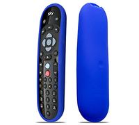 Cover Case Skin for Sky Q Remote Cover Protective Case by Inbrackets - Shockproof Cover Case Skin for Latest Sky Q Remote Control EC202O - Anti-Slip - Premium Durable Silicone Honeycomb Texture (Blue)
