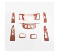 Cover Case Stickers for Toyota for Hilux for Fortuner Car Styling 8 PCS Carbon Fiber Interior Parts Decoration Cover Stickers UOEMCRTB(Style B)