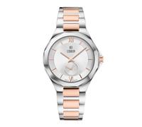 COVER CO211 Cardea Women's Watch with Stainless Steel Strap, Sapphire Glass, 5 ATM and Small Seconds, Two-tone rose / silver