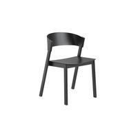 Cover Dining Chair w. Wood Base Black