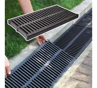 Cover Drain Outdoors Remover Outside Hole Diverter Removable Cable Grates Barrel Basin Oblong Gutter Rectangle Square Sewer Grid Strainer Bath Filter for Tub Plastic,500 * 250 * 30mm