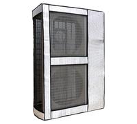 Cover for Ac Unit Outside Central Hvac Covers for Outside with Breathable Mesh Waterproof and Dustproof Full Coverage Design for All Seasons(96x36x125cm/38x14x49in)