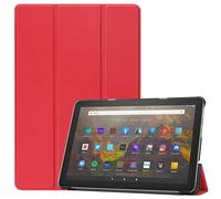 Lobwerk Cover for Amazon Fire HD 10 / HD 10 Plus 11th Generation 2021 10.1 Inch Tablet Case Slim with Stand Function and Auto Sleep/Wake Function Red