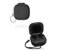 Cover for Anker Soundcore P31i Wireless Earbuds, yystao Soft Silicone Protective Case compatible with Anker Soundcore P31i, Texture Design, Dustproof, Shockproof & Durable, Black