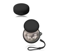 Cover for Anker Soundcore Sleep A30 Wireless Earbuds, yystao Soft Silicone Protective Case compatible with Anker Soundcore Sleep A30, With Lanyard, Dustproof, Shockproof & Durable, Black