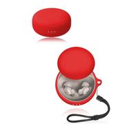 Cover for Anker Soundcore Sleep A30 Wireless Earbuds, yystao Soft Silicone Protective Case compatible with Anker Soundcore Sleep A30, With Lanyard, Dustproof, Shockproof & Durable, Red