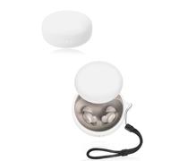 Cover for Anker Soundcore Sleep A30 Wireless Earbuds, yystao Soft Silicone Protective Case compatible with Anker Soundcore Sleep A30, With Lanyard, Dustproof, Shockproof & Durable, White