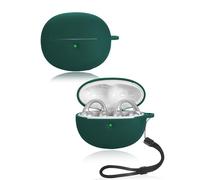 Cover for Baseus Bowie MC1 Pro Wireless Earbuds, yystao Soft Silicone Protective Case compatible with Baseus MC1 Pro, With Lanyard, Dustproof, Shockproof& Durable, Green