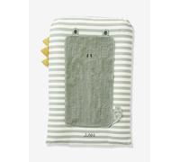 Cover for Changing Mattress, Trek striped green