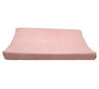 Cover for Changing Table, 80 x 50 cm | Very Soft Microfibre Terry Towelling Cover for The Changing Table, Easy to Clean and adapts to The Changing mat, Colour: Pink