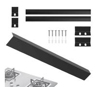 Cover for Cracks Between Kitchen and Countertop, Stainless Steel Side Strip Cooking Plate | Waterproof Side Slits Filling | For Kitchen Oven Countertop Cabinet Dishwasher Microwave Refrigerator