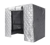 Cover for Dog Carrier - Waterproof Anti-Wind and Anti-Noise Cover for Pet Cage | Reinforced Oxford Fabric with Side Window and Front Door | Insulation Protection