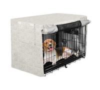 Cover for Dog Crate Cream Kitten Faces Puppy Kennel Cover with Roller Shades