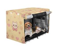 Cover for Dog Crate Pet Privacy Cover with Roller Shades Cute Cartoon Cat Paws