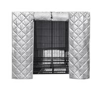 Cover for dog kennel, protective waterproof pet accessories with breathable roll-up side window, insulated cover, for indoor and outdoor use, anyway, garden, patio, yard and