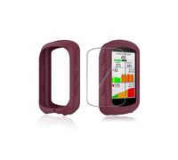 Cover for Garmin Edge 540 Bike Computer, yystao Silicone Protective Case Compatible with Garmin Edge 840, comes with Soft TPU Screen Protector - Shockproof, Dustproof, Waterproof, Burgundy