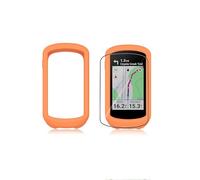 Cover for Garmin Edge Explore 2 Bike Computer, yystao Silicone Protective Case Compatible with Garmin Explore2, comes with Soft TPU Screen Protector - Shockproof, Dustproof, Waterproof, Orange