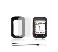 Cover for iGPSPORT BSC200S/BSC300T Bike Computer, Silicone Protective Case with Soft Screen Protector & Lanyard - Shockproof, Skin-Friendly & Waterproof for Enhanced Durability, Black