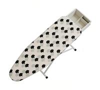 Cover for ironing boards with padding, heat-resistant and insulating protective layer, robust ironing cover - for apartment, student dorm, hotel, tailoring, design studio