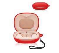 Cover for JBL SENSE LITE Wireless Earbuds, yystao Soft Silicone Protective Case compatible with JBL SENSE LITE, With Lanyard, Dustproof, Shockproof& Durable, Red