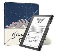 Cover for Kindle Scribe 10.2-inch 2022 Release E-book Leather Case With Advanced Intelligent Fold TPU Tole Painting Protective Case With Auto Sleep/Wake (Persian cat)