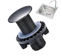 Cover for Kitchen Sink Hole - Leak-proof Odour Blocker Kitchen Utensil | Lid for Tap Hole in the Kitchen, for Hotel, Restaurant, Apartment, Rental, Bakeries, Café, Bathroom