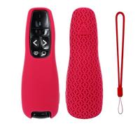 Cover for Logitech Wireless Presenter R400,Soft Silicone Protective Cover Case Shockproof Anti-Slip Sleeve Shell For R400 Presentation Remote (rose red)