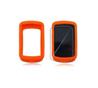 Cover for Magene C606/Magene C606 Pro Bike Computer, Silicone Protective Case with Soft Screen Protector - Shockproof, Skin-Friendly & Waterproof for Enhanced Durability, Orange