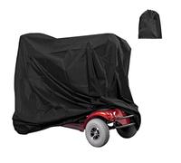 Cover for Mobility Scooter,Heavy Duty Mobility Scooter Cover with Storage Bag, 210D Oxford Waterproof Anti-uv Wheelchair Storage Cover for Outside Storage,Prevent Rain Wind Dust Sun fits (140X66X91cm)