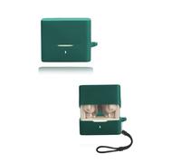 Cover for MOONDROP Space Travel 2 Wireless Earbuds, yystao Soft Silicone Protective Case compatible with MOONDROP Space Travel 2, With Lanyard, Dustproof, Shockproof & Durable, Green