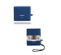 Cover for MOONDROP Space Travel 2 Wireless Earbuds, yystao Soft Silicone Protective Case compatible with MOONDROP Space Travel 2, With Lanyard, Dustproof, Shockproof & Durable, Blue