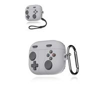Cover for Motorola Moto Buds Wireless Earbuds, yystao Soft Silicone Protective Case compatible with Lenovo Moto Buds, Retro game console design, Dustproof, Shockproof& Durable, Gray