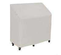 Cover For Outdoor Bar Counter And Stools Designed To Fit Most Sets With Enhanced Protection From The Elements(white)