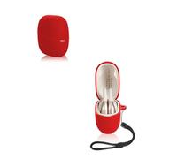 Cover for Panasonic RB-F10 Wireless Earbuds, yystao Soft Silicone Protective Case compatible with Panasonic RB-F10, With Lanyard, Dustproof, Shockproof & Durable, Red