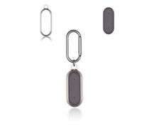 Cover for PLAUD NotePin Voice Recorder, yystao TPU Protective Case compatible with PLAUD NotePin AI, With Keychain, Dustproof, Shockproof& Durable, Transparent-Gray