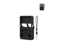 Cover for R36S Handheld Game Console, yystao Silicone Protective Case Cover compatible with R36S Retro Game Console, With Lanyard, Dustproof, Shockproof& Durable, Black