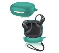 Cover for SHOKZ OpenFit 2 Open-Ear Headphones, Soft Silicone Protective Case compatible with SHOKZ OpenFit 2 BK/OpenFit 2 BG, With Lanyard, Dustproof, Shockproof& Durable, Green