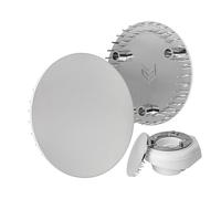 Cover for shower drain, Ø 115 mm, compatible with Viega Tempoplex drain set from model year 2006, suitable for model 6964.0, for drain hole Ø 90 mm, chrome-plated ABS ASA, shower cover set