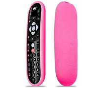 Cover for Sky Q Remote Control Protective Case by Inbrackets - Shockproof Cover Case Skin for Latest Sky Q Remote Control EC202 - Premium Durable Silicone Honeycomb Texture (Hot Pink)