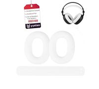 Cover for Sony INZONE H6 Air, yystao Headphone Earpads and Headband Pad compatible with Sony INZONE H6 Air, 2 in 1 All-round protection，Dropproof, Sweatproof, Easy Installation, White