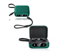 Cover for Soundcore P41i Wireless Earbuds, yystao Soft Silicone Protective Case compatible with Soundcore P41i, With Lanyard, Dustproof, Shockproof & Durable, Green